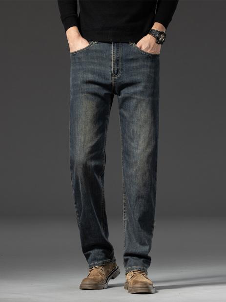 Men's straight stretch jeans