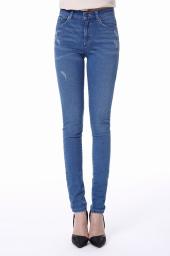 Women's denim tight pants